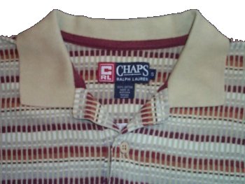 RALPH LAUREN CHAPS Polo Short Sleeve Shirt - Mens S - Like NEW