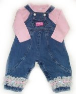 GOTTA B ME Boutique "RUFFLE-a-RAMA" Overalls - 6/9 mos
