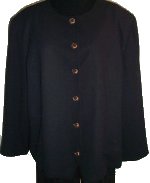 MICHEL ANTONI STUDIO Designer Black Suit Jacket - Plus Womens 