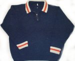 WOOL Zip Front Sweater - Mens Medium