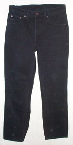 LEVIS Red Tab 516 Slim Fit Straight Leg Black Jeans - 33 x 32