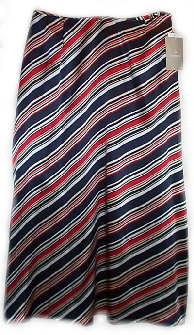 LIZ CLAIBORNE COLLECTION 100% Silk Lined Long Skirt - Misses 12