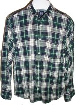GAP Plaid 100% Linen Casual Shirt - Men's Small