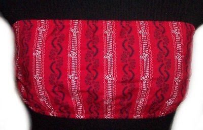TOMMY HILFIGER Red Print Tube Top - Size XS