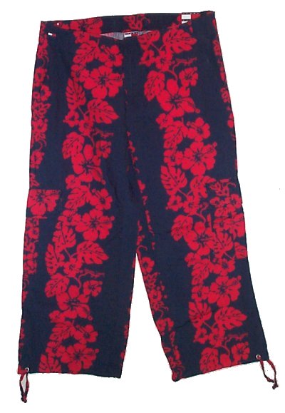 Junior Fashion Cargo Pants on Tropical Hawaiian Cargo Capri Pants Capris   Jrs  1 3   New   Clothing