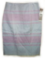 ANNE KLEIN Fine Silk Straight Fitted Skirt - Petites 6, W28" - BRAND NEW!