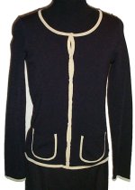STUDIO M Fine Knit Lightweight Cardigan Sweater -Petites M,L, Misses S- NEW