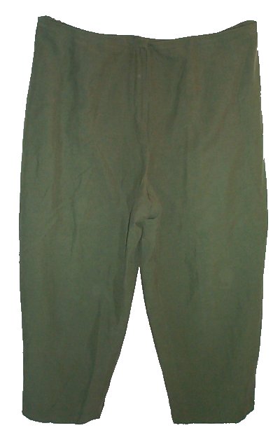 CHARTER CLUB Green Lined SILK Capri Pants - Size 24W