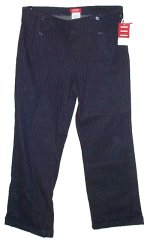ESPRIT Unique Pinstriped Cuffed Jeans/Capris Pants - Misses/Jrs 11 - NEW!