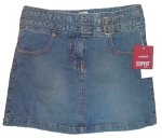 ESPRIT KIDS Stretch Distressed Denim Mini-Skirt - Girls 10 - BRAND NEW!