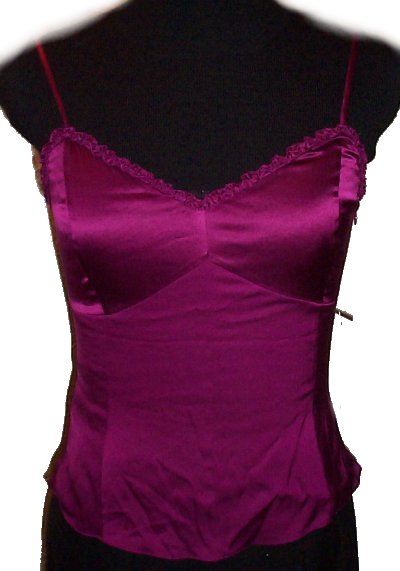 ANN TAYLOR 100% Silk Flirty Camisole Top - Misses/Jrs 2 - BRAND NEW!