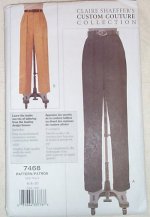 VOGUE 7468 Claire Shaeffer's Custom Couture Pants - Misses 12-14-16 - NEW in package