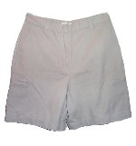 JONES NEW YORK JNY SPORT Flat Front Brushed Cotton Khaki Shorts - Misses 12 - BRAND NEW!