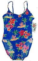 ISLANDER Wonderful Hawaiian Print 1 Piece Bathing Suit Swimsuit - Misses 10 - BRAND NEW!