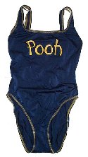 DISNEY'S Winnie-The-Pooh Logo Front 1 Pc Swimsuit/Bathing Suit - Misses 6-8