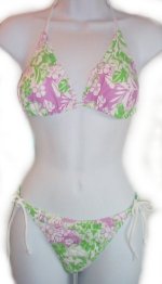 AEROPOSTALE Floral String Bikini -  Medium