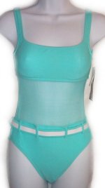 LA BLANCA by ROD BEATTIE Aqua 1 Pc Swimsuit - Size 6