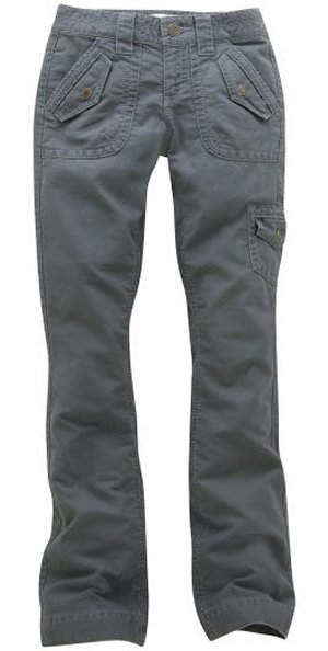 AEROPOSTALE Boot Cut Cargo Pants - Grey - 13/14