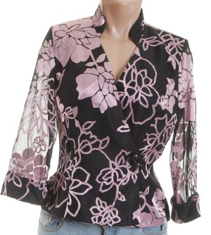 ALEX EVENINGS Dressy Floral Jacket - Misses Small - BRAND NEW
