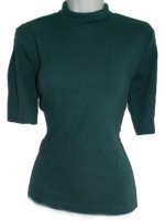 EDDIE BAUER Ribbed Knit Short Sleeve Top - Misses Large
