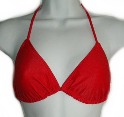 RITCHIE Orange Triangle String Bikini Top - Size 9/10
