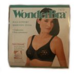 WONDERBRA 7472 Full Support Underwire Lacey Cup Bra - 36DD - NEW