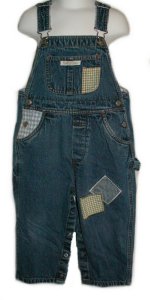 BABY GAP Classic Denim Patchwork Overalls - Girls 3XL