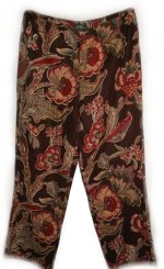 LAUREN by Ralph Lauren 100% Linen Print Dress Pants - Womans/Misses 14W - BRAND NEW