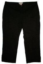 TOMMY HILFIGER Black Flat Front Stretch Straight Leg Pants - Womans Plus 22 - BRAND NEW