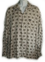 GUESS Unique Print Button Front Shirt - Mens X-Large
