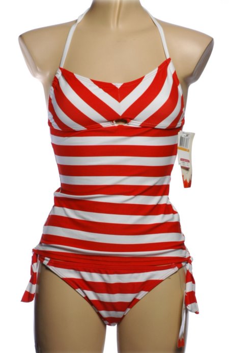 HULA HONEY 2 Piece Tankini Swimsuit - Misses/Jrs Small - BRAND NEW