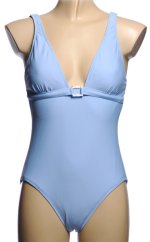 TOMMY HILFIGER Baby Blue 1 Piece Swimsuit - Misses 10 - NEW