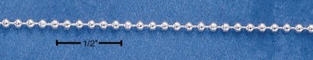 Sterling Silver 925 Ball/Bead Chain - 1.5mm - 18"