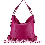 C&T Designer Inspired - Gucci Inspired - Italian Leather Tote Handbag - Rose Pink Leather