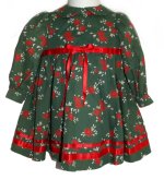 GOTTA B ME Boutique "HAPPY HOLIDAYS" Ruffled Long Sleeve Dress - Girls 12 mos