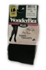 WONDERBRA Just My Size Black Tights - Black - 1X