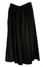 KAY KERR Black Satin Taffeta Full Flared Skirt - Misses 8